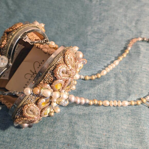 Mary Francis "Take Heart" RARE Clutch or Shoulder Bag - Picture 6 of 9